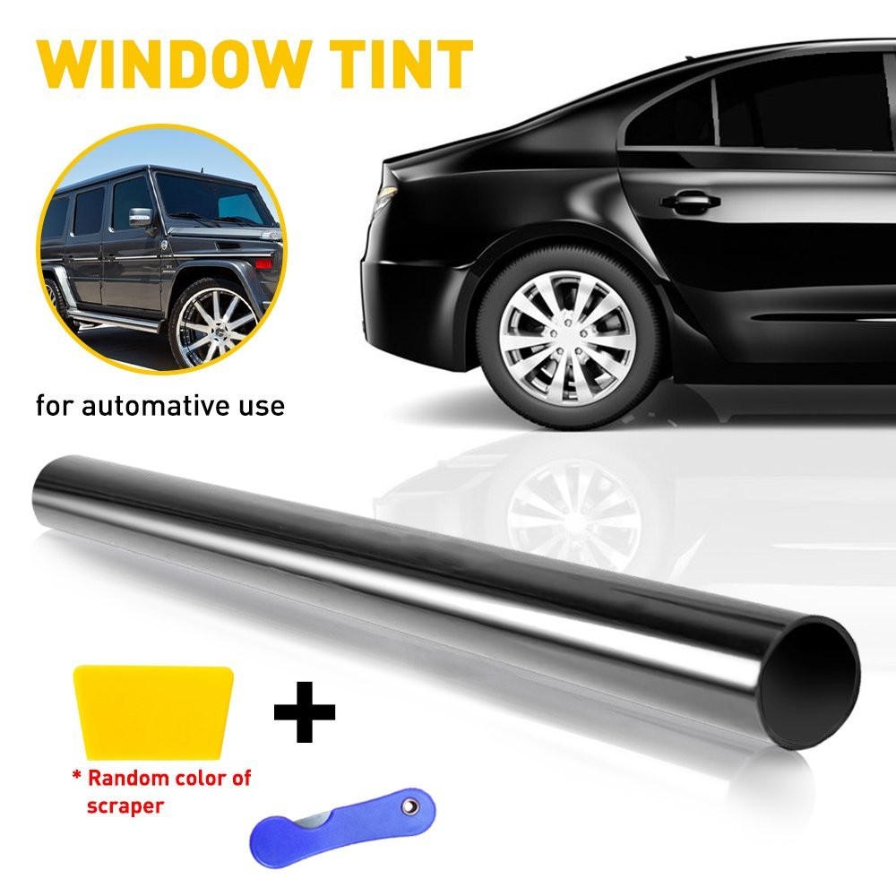 Black Roll Uncut Tint Window 20″x10’ft 1-10X Home 70% Office Glass VLT Universal