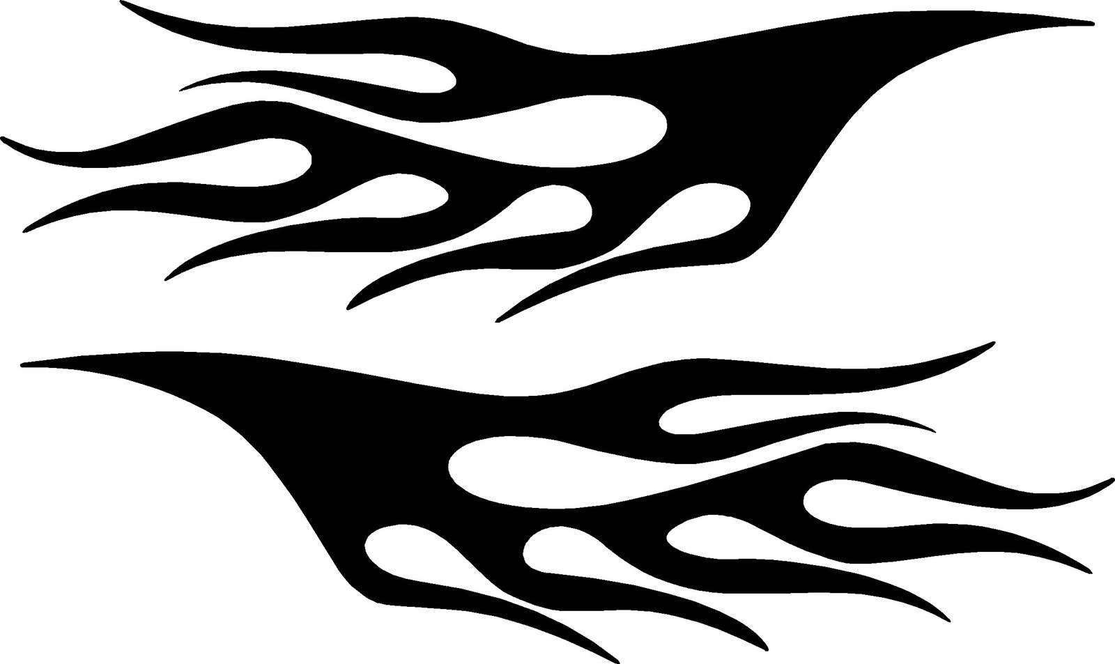 Vinyl Flames Decals Car Truck RV Golf Cart Stickers Graphics # 5 + Colors