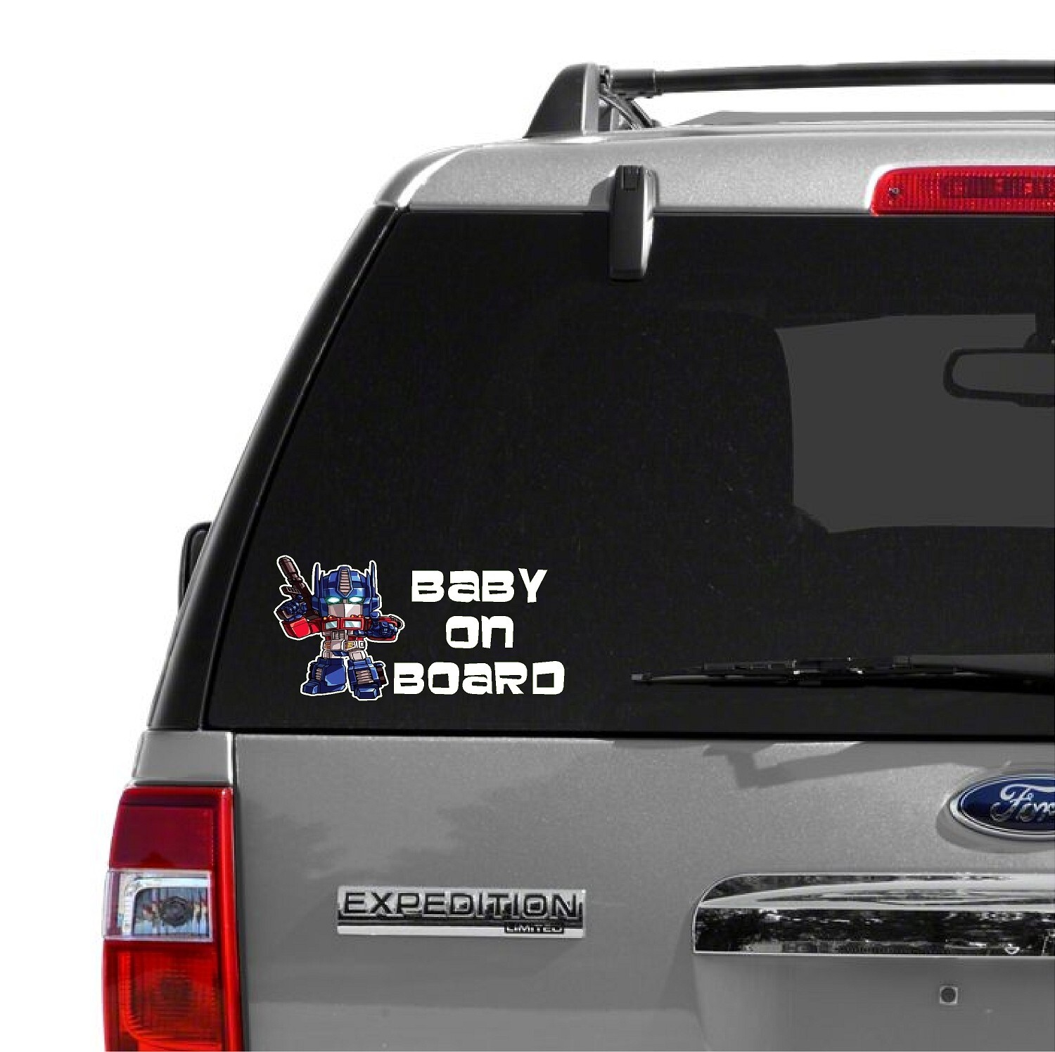OPTIMUS PRIME Baby on Board Vinyl Decal, Bumper Sticker Vehicle Window Graphic