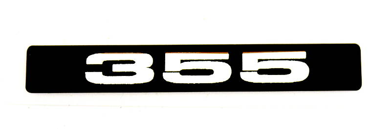 355 Cubic Inch Emblem (B) Standard