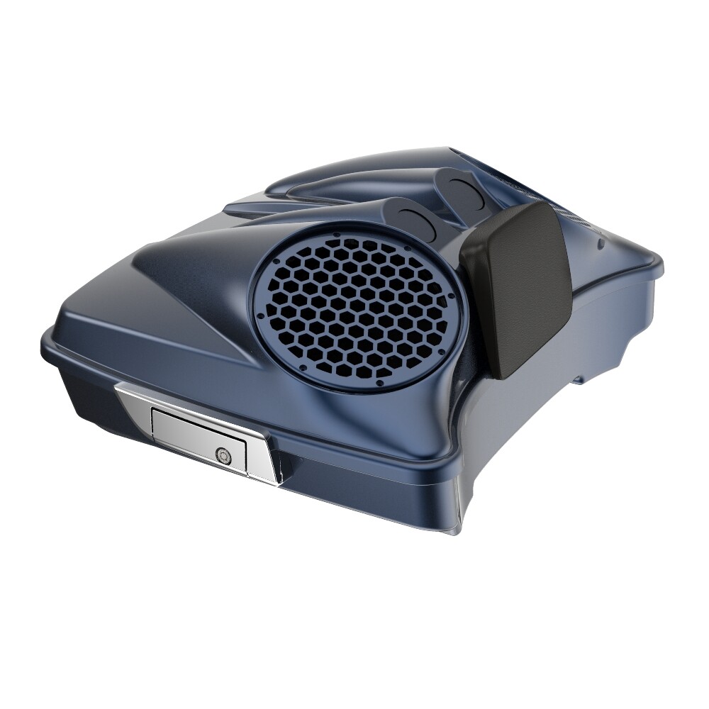 Midnight Blue Dual 8” Speaker Lids Fits Advanblack/Harley Razor Tour Pack