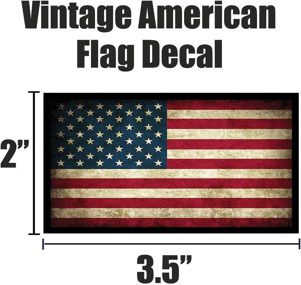 Patriotic Skull & American Flag Decals – 4 Pack for Motorcycle & Construction