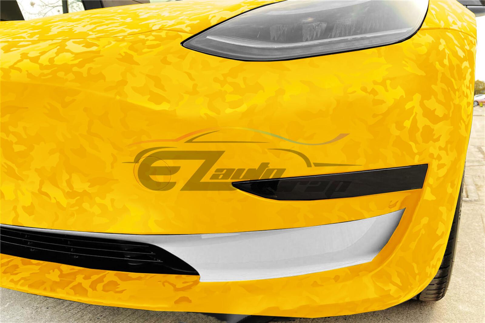 Camouflage Shadow Yellow Camo Pattern Car Vinyl Wrap Decal Sticker Sheet Film
