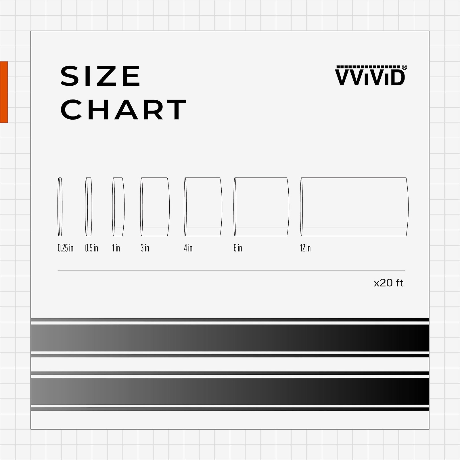 VViViD Gloss Silver Chrome Air-Release Vinyl Adhesive Tape Roll (1/2 Inch x 30ft