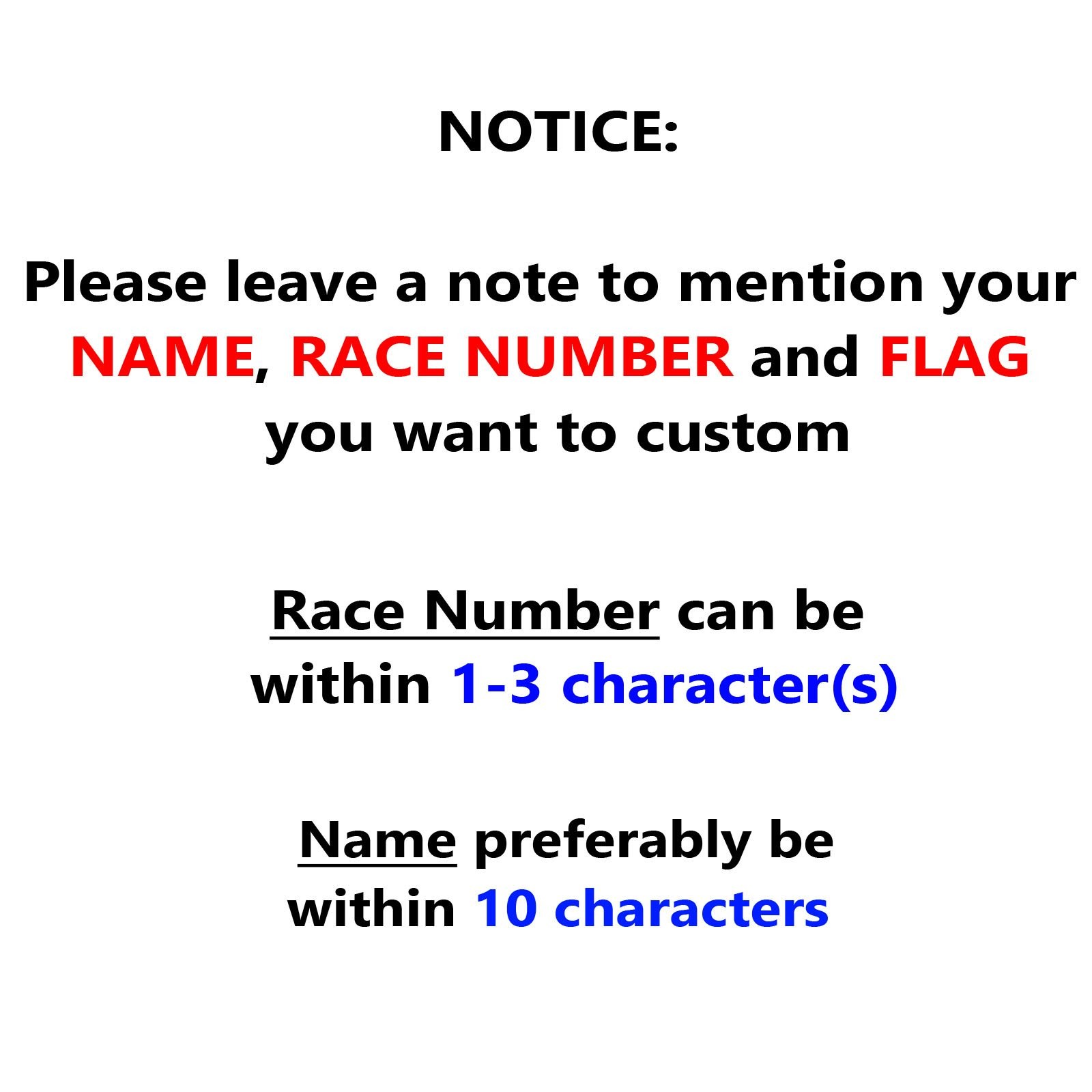 Custom Number Name Flag Magnet Racing Car Track Day x1 14″H x 20″W
