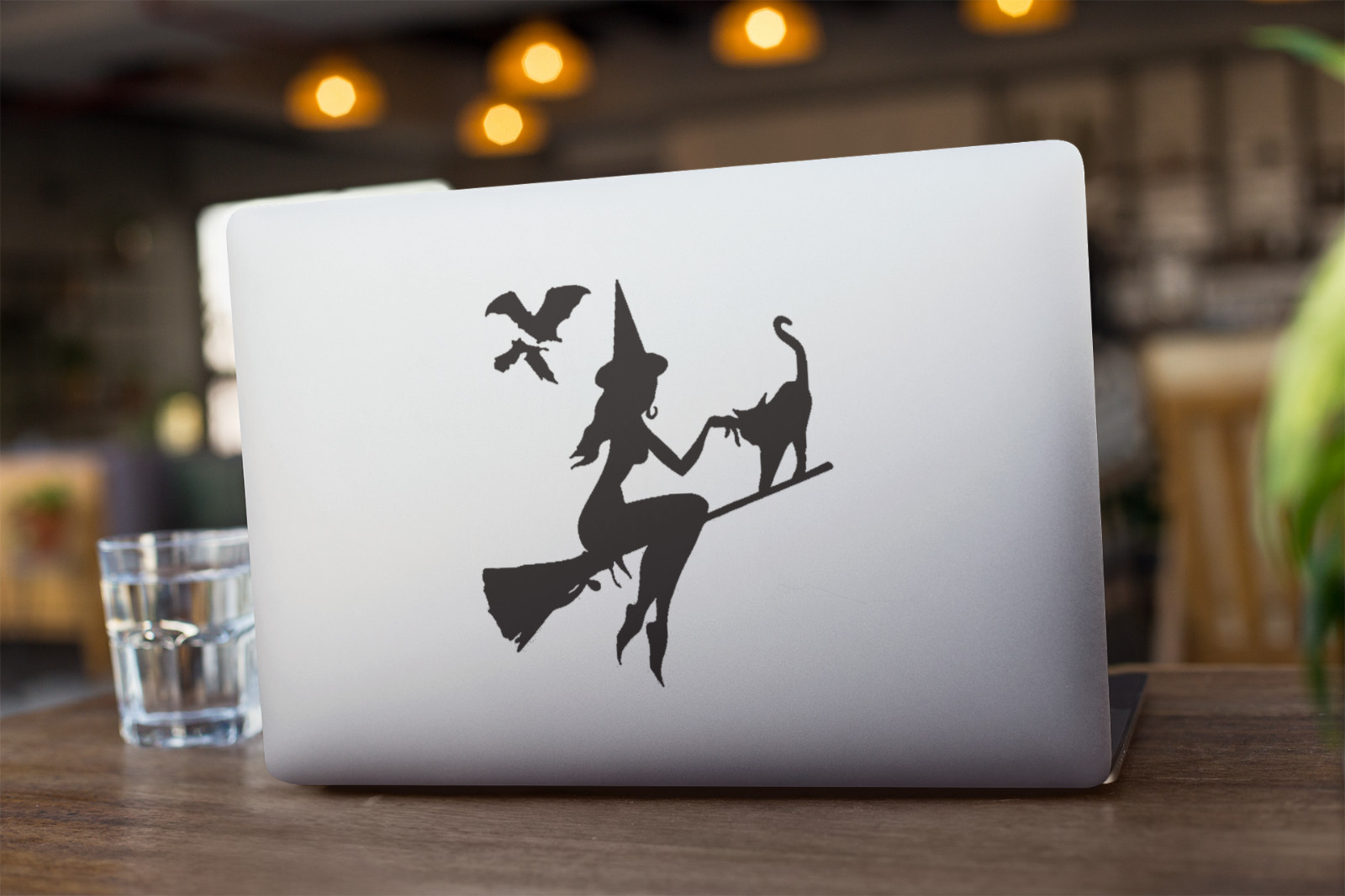 Witch Halloween Car Decal Laptop Vinyl Graphic Sticker