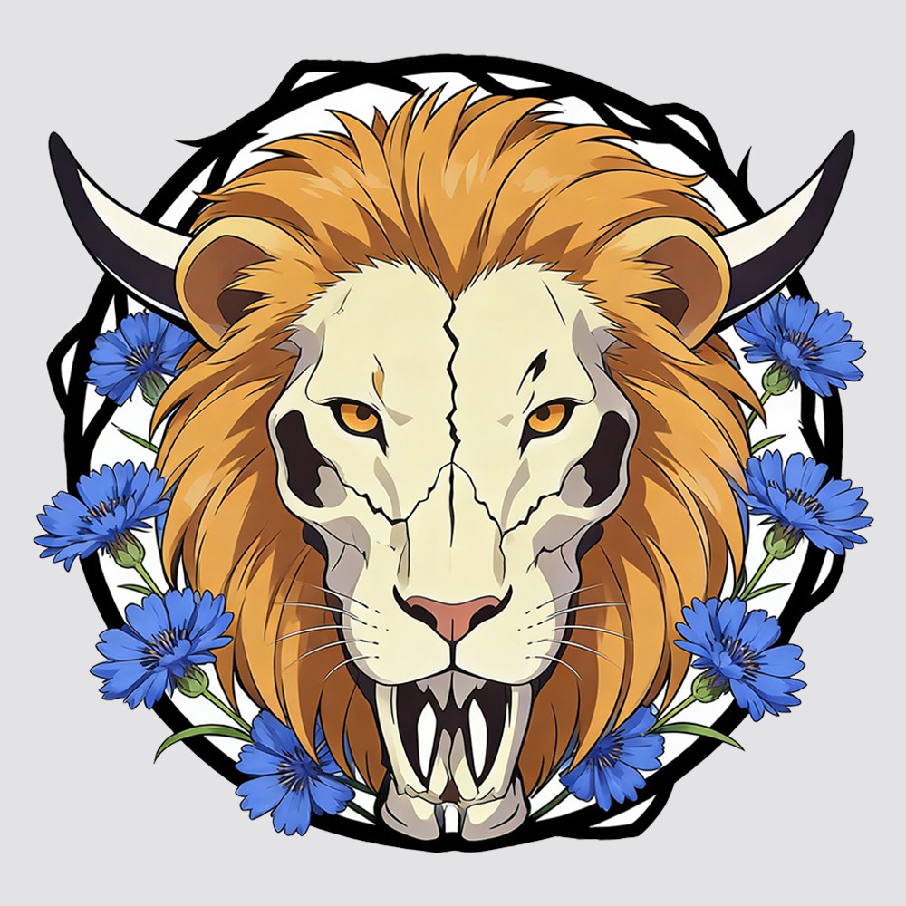 Animal Skull Stickers Vinyl Waterproof Customizable for Window Laptop Motorcycle