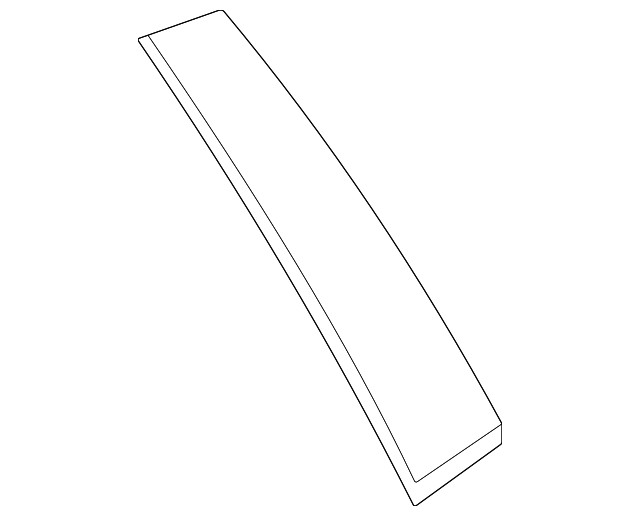 Genuine GM Rear Driver Side Door Window Frame Rear Applique 84988285