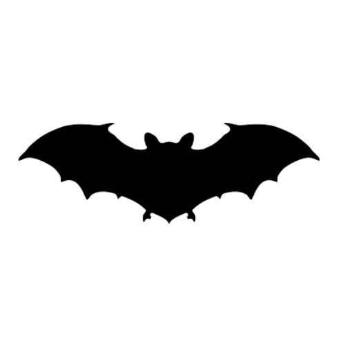 Flying Bat Vinyl Decal Halloween Gothic Decor Choose Size and Color