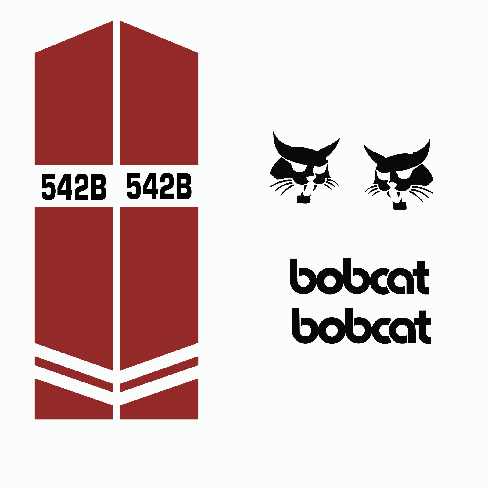Fits Bobcat 542B Decals Stickers kit Repro Aftermarket Decal kit Premium Vinyl