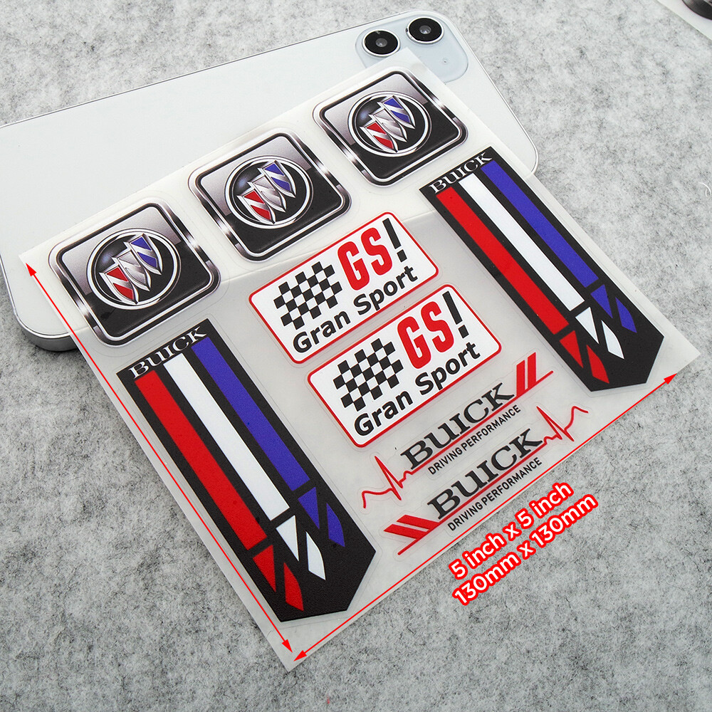 Buick Perofrmance GS Gran Sport Car Medal Logo Sticker Vinyl 3D Decal Decorate