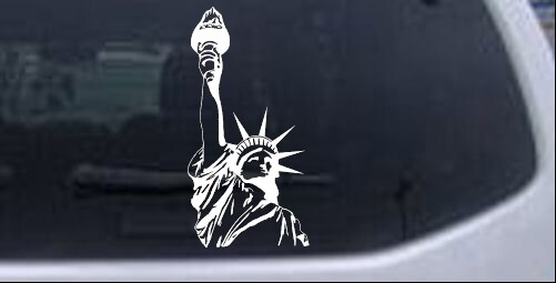 Statue Of Liberty Car or Truck Window Laptop Decal Sticker