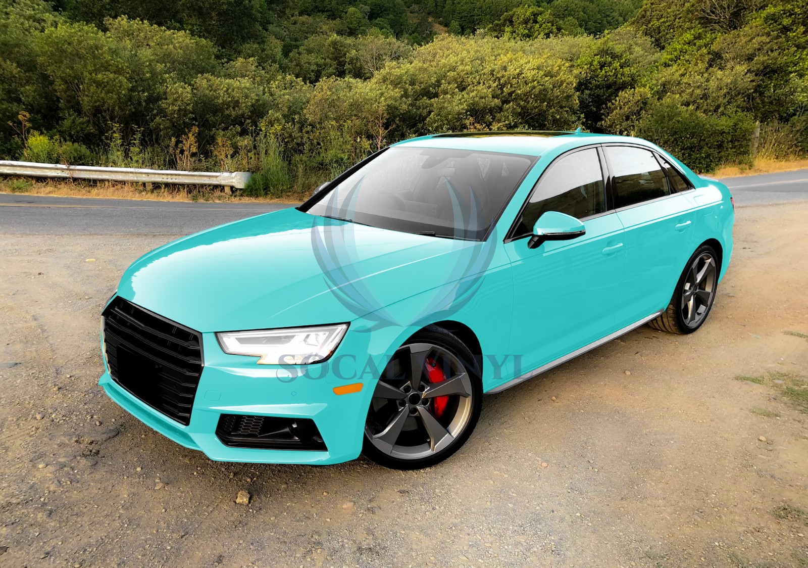 TPU Color Gloss Teal PPF Paint Protection Film Dry Wet Apply Vehicle Vinyl Wrap