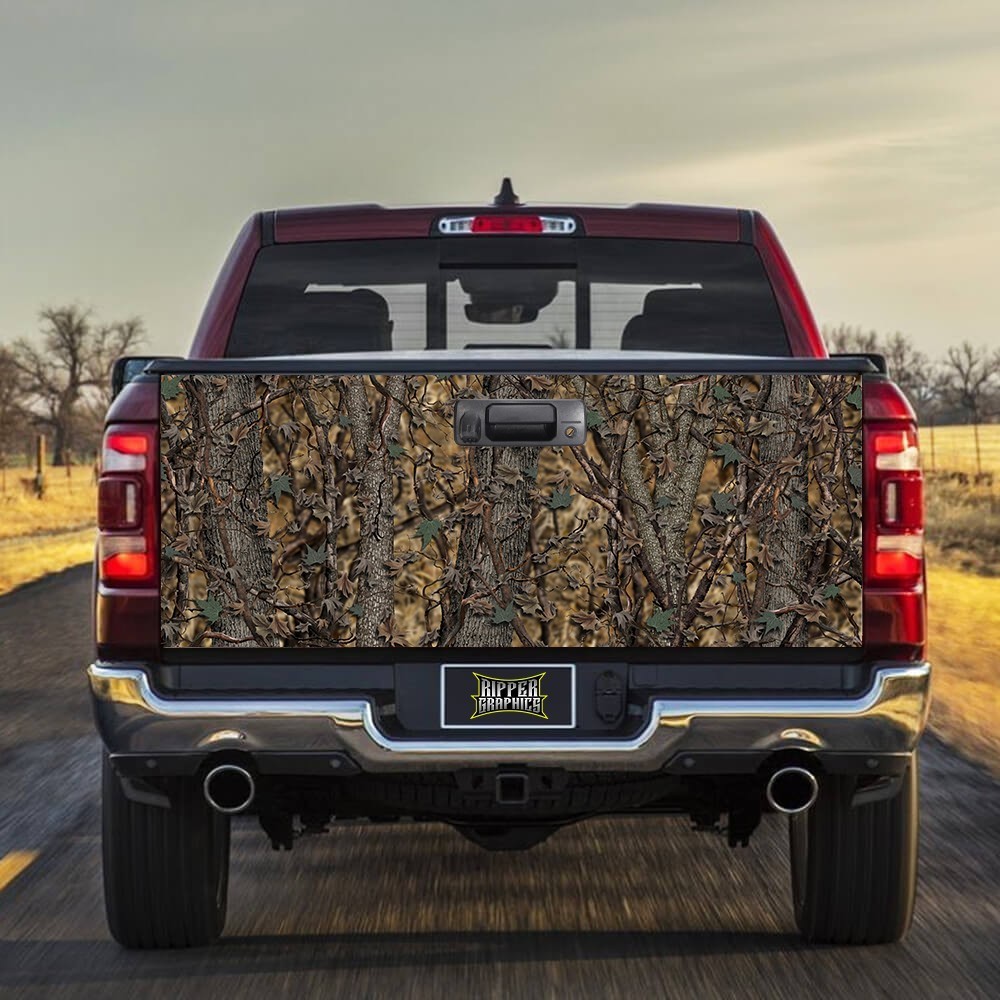 Bushwolf Hybrid Camo Design Tailgate Wrap Vinyl Graphic Decal Sticker Wrap