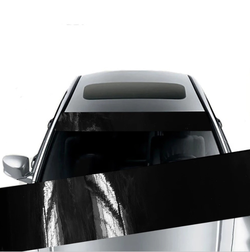 1pc Car Windshield Sunshade Sticker – 3D Vinyl Decorative Auto Decal – NEW