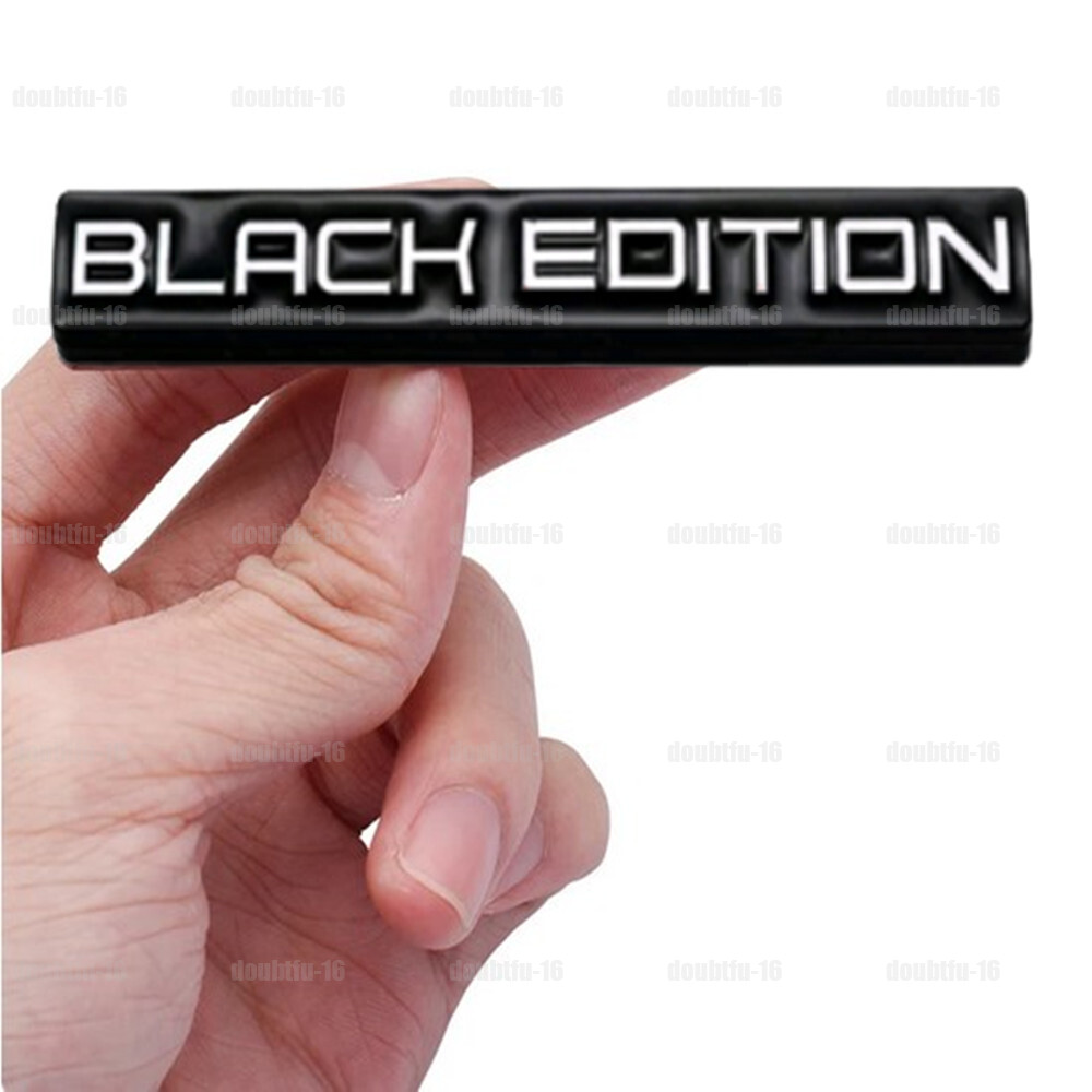 Black Edition Logo Emblem Badge Car Rear Tailgate Decal Sticker Car Accessories