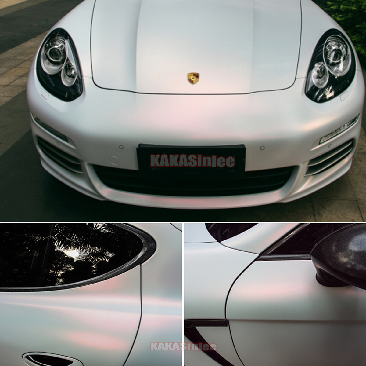 Air Release Entire Car Gloss Matte Pearl / White Chameleon Sticker Vinyl Wrap US
