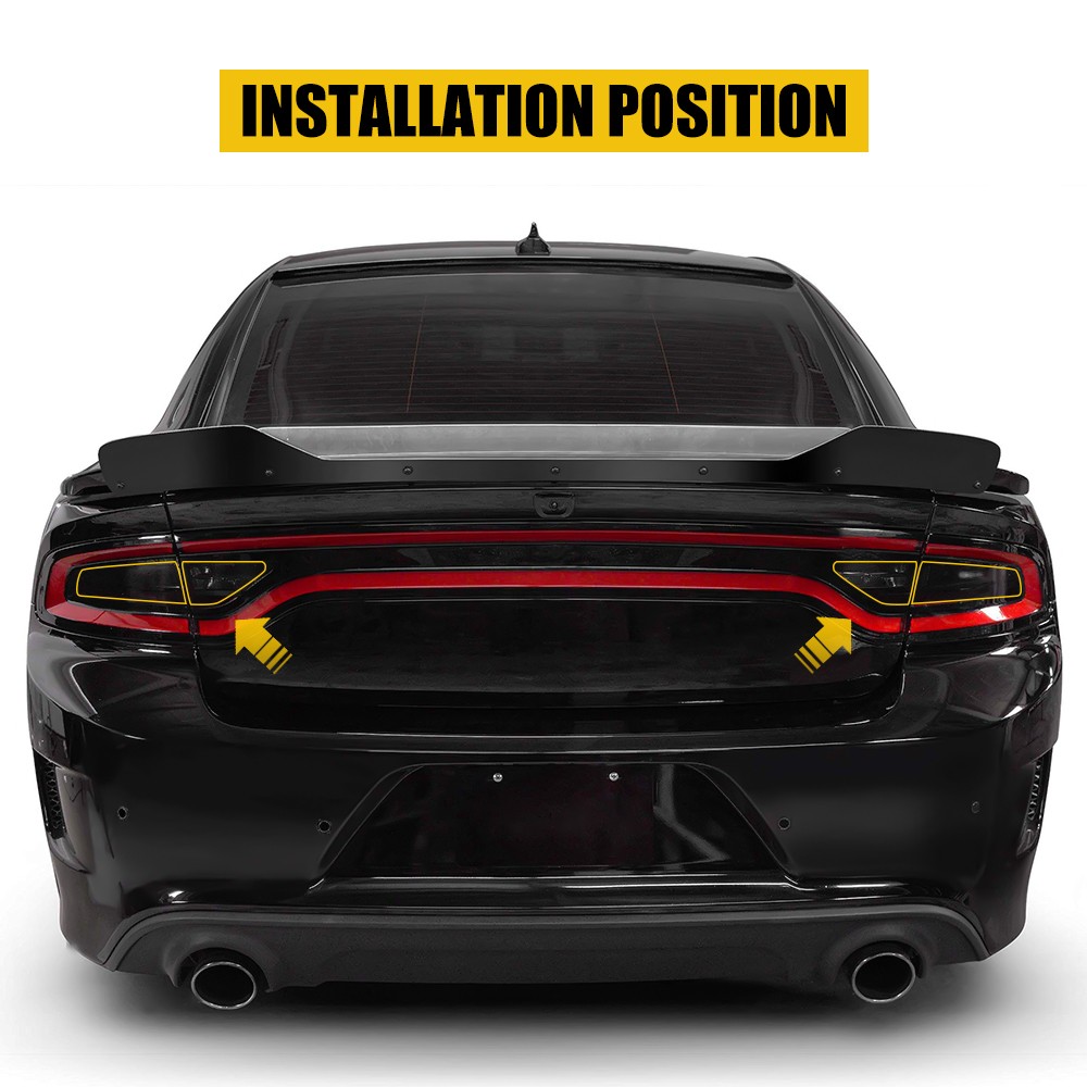 8pcs Tint Vinyl Film for Dodge Charger 2015-2022 Wrap Sheet Tail Light VLT-20%