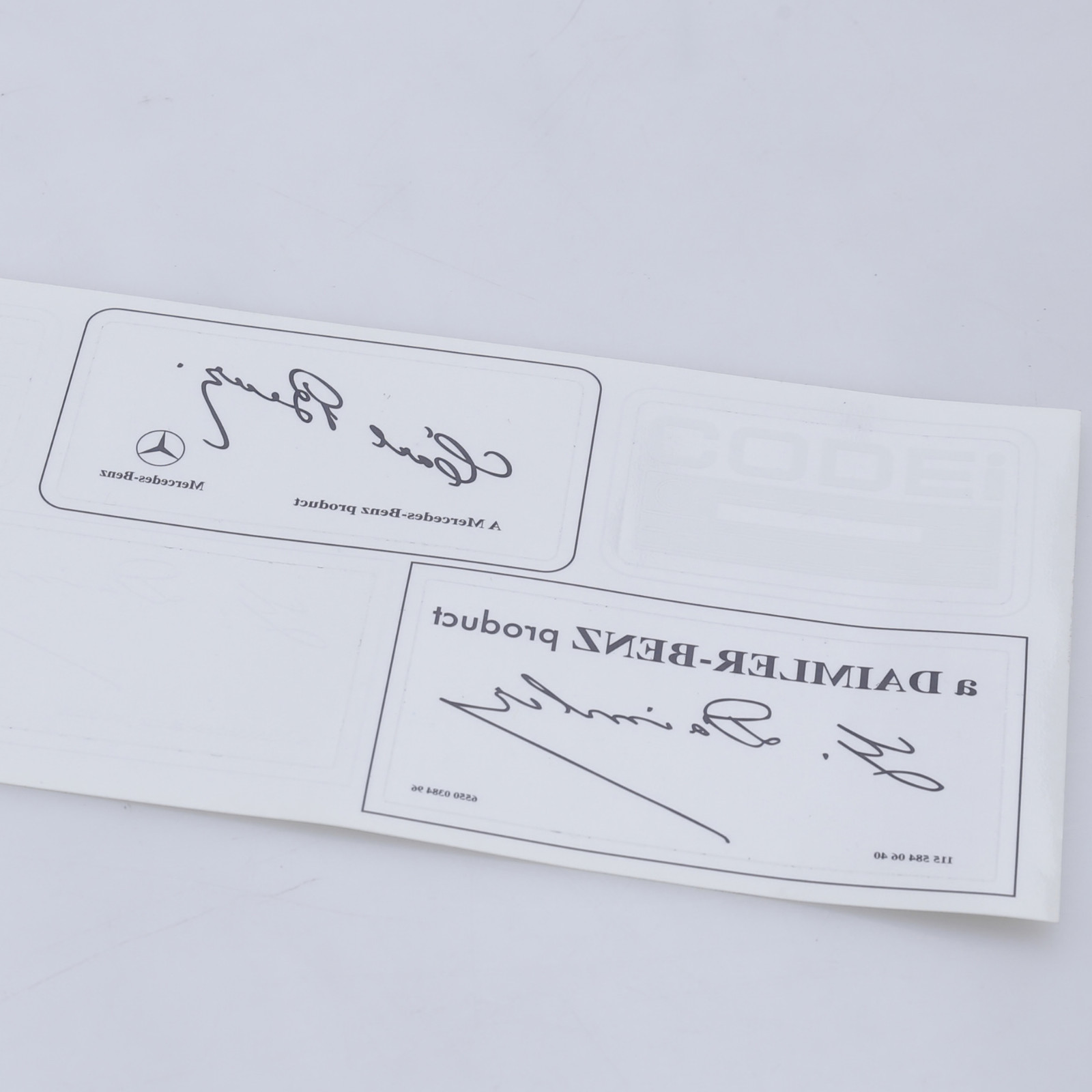 WINDOWS GLASS DECAL LABEL SET STICKERS MERCEDES W123 W126 W110 W112 W114 W115