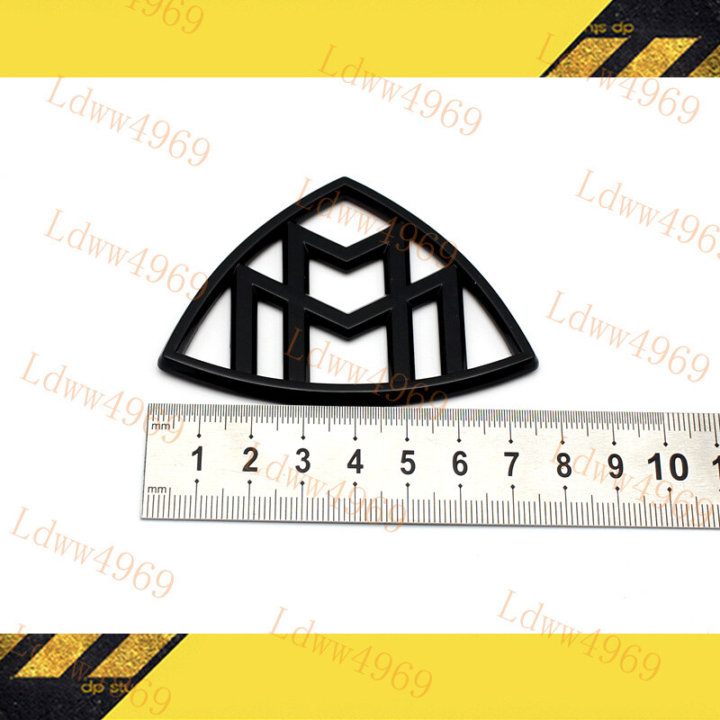 5pcs Glossy Black MAYBACH Letters Trunk Badge Emblem For S-Class W222 S600 2016+