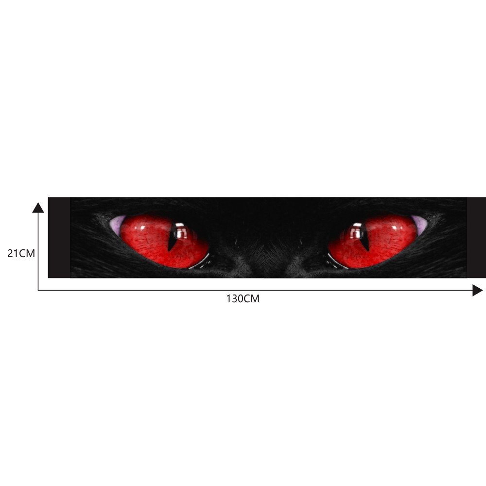 Car Window Banner Front Windshield Sticker Sun Visor Vinyl Decal Strip Cat’s Eye