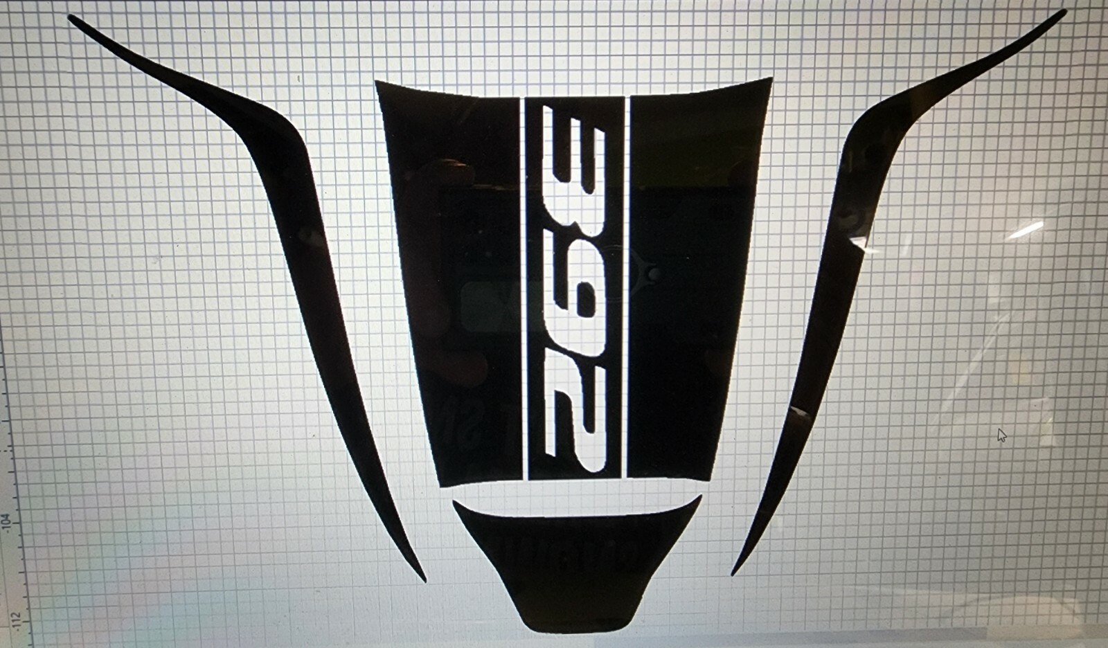 Compatible with Dodge Charger 15-21 Custom Hood Vinyl Package Graphics 4 piece