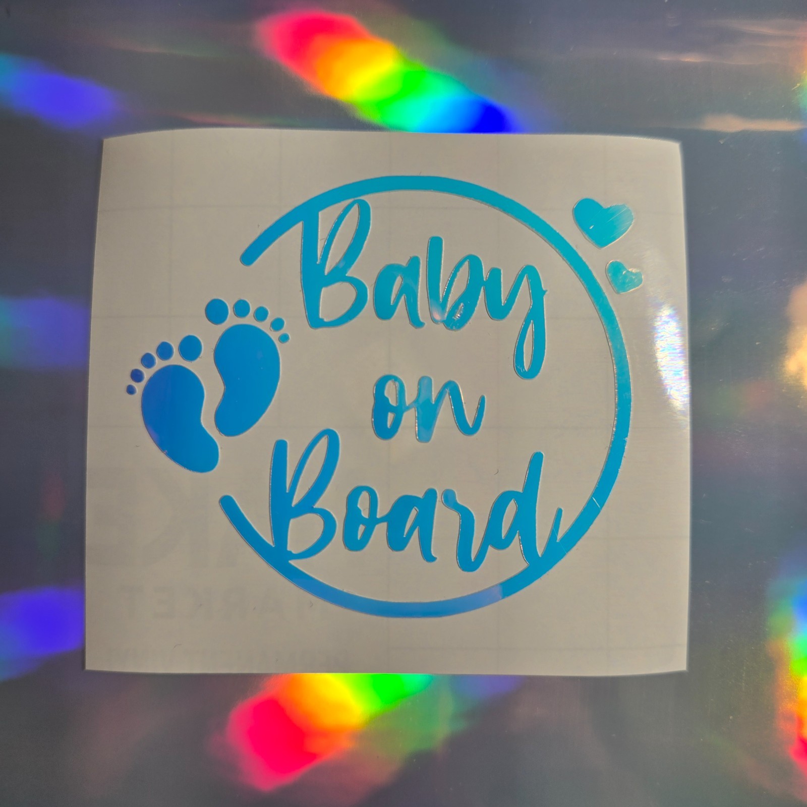 Baby on Board Car Vinyl Decal Sticker great for gifts and presents 4″ by 4″ inch