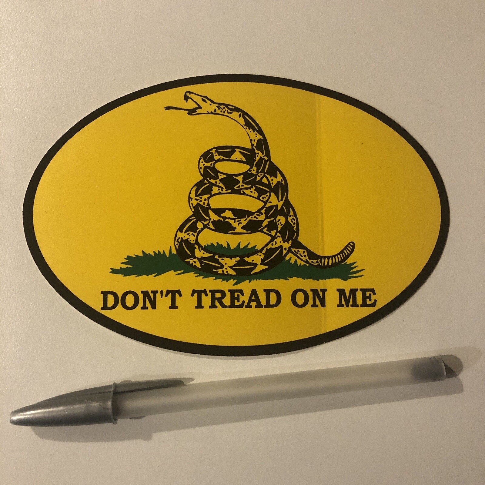 Don’t Tread On Me Gadsden Flag Vinyl Sticker 4”x6” Made In USA 2nd Amendment