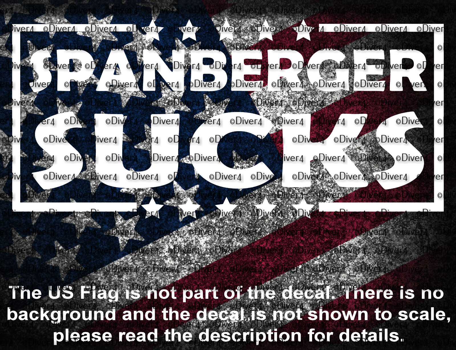 Spanberger Sucks Anti Democrat Vinyl Decal US Made