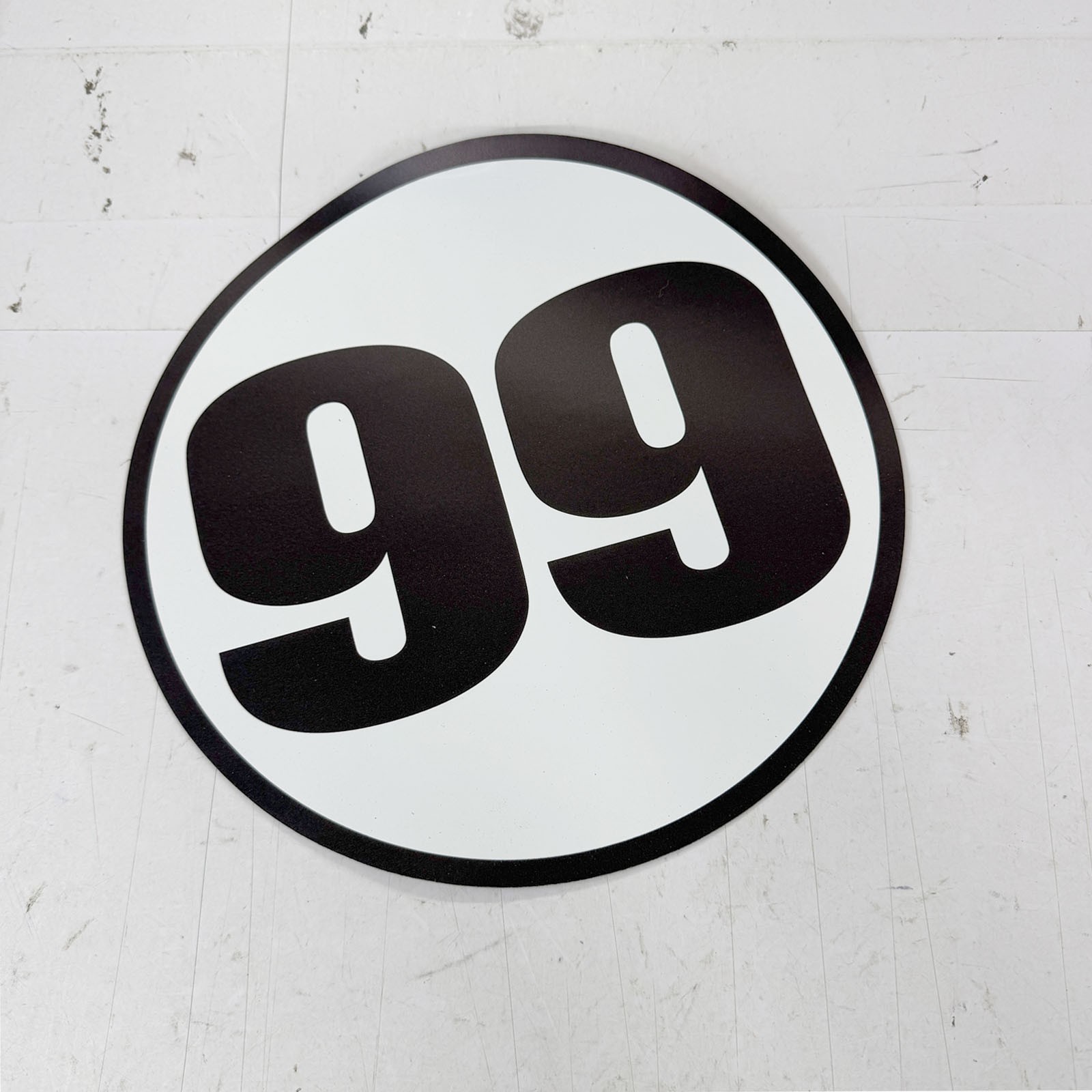 12″ Diameter Vintage Classic Racing Number 99 Magnet For Motorsport Track Day