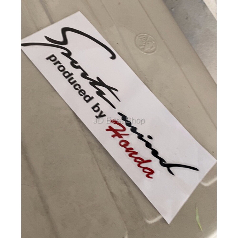 Sticker sportmind by honda All Models Diecut Vinyl JDM Style Japan Corner bonnet