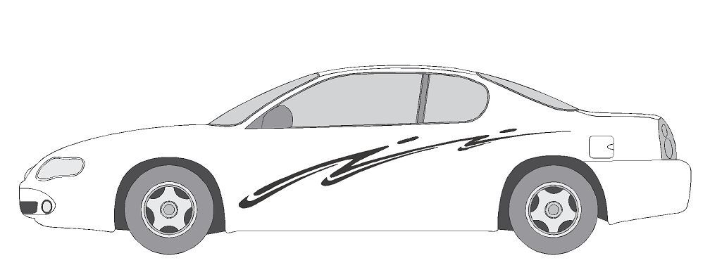 VINYL GRAPHIC #A1128 DECAL VEHICLE CAR TRUCK CROSS OVER SUV VAN SEMI MODERN AUTO