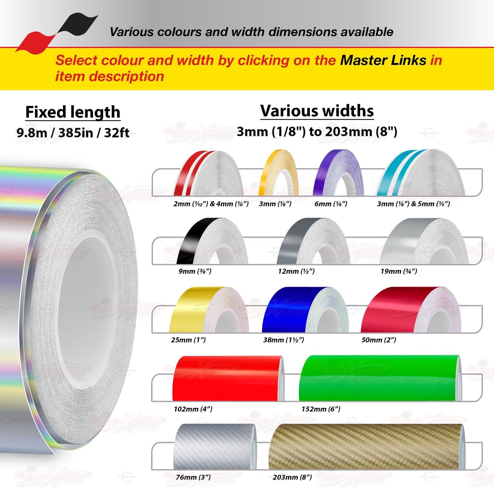 FLUORESCENT GREEN 1/2″ 12mm Roll PIN STRIPE PinStriping TAPE Decal Vinyl Sticker
