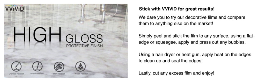 VVivid White Black-Veined Marble Vinyl Wrap Architectural Film | V128