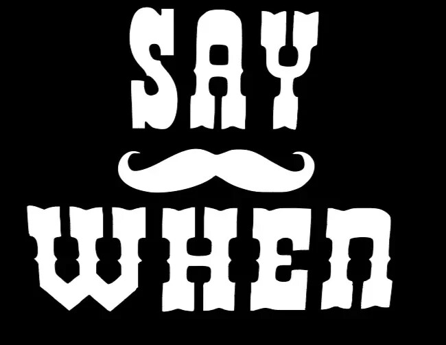 Say When Doc Holliday Cool Funny Car Truck Window Vinyl Decal Sticker 12 Colors