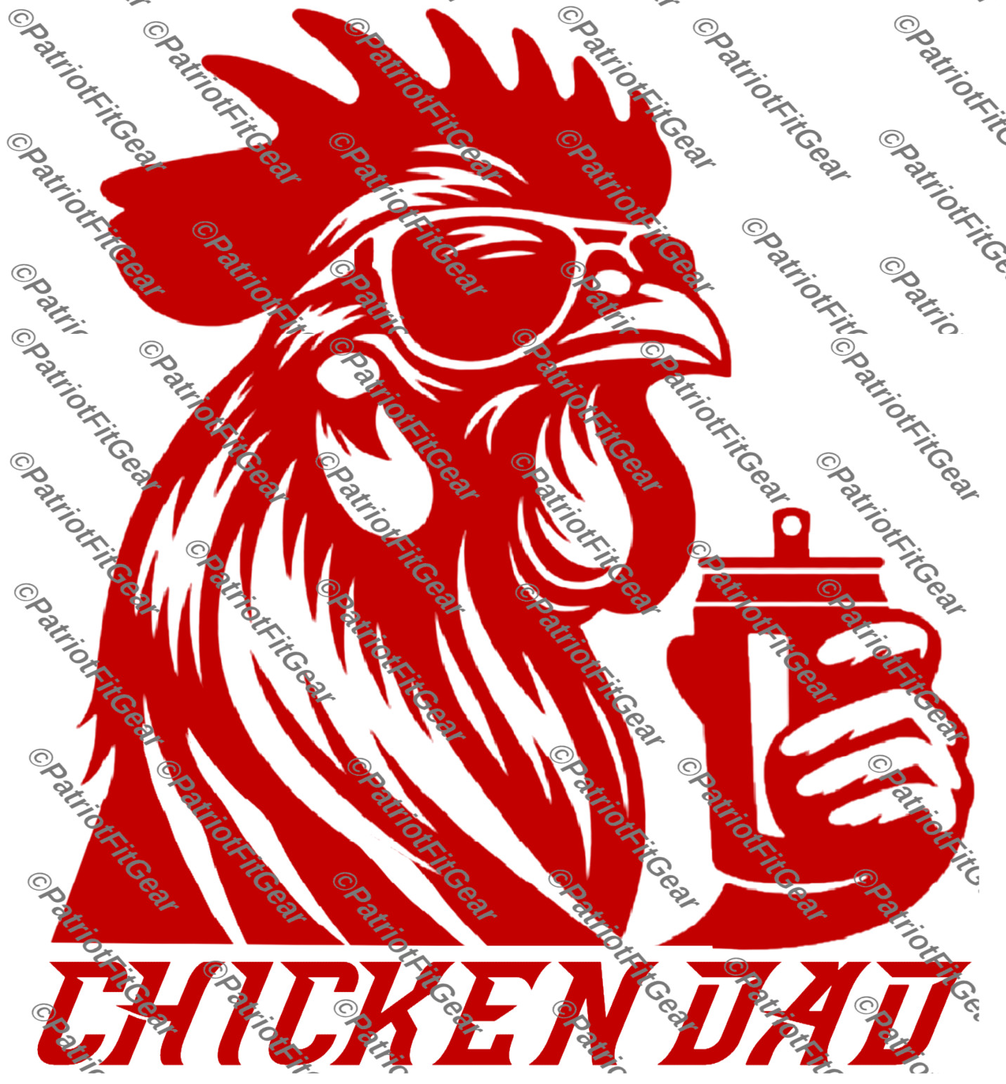 Chicken Dad, Chicken, Fowl, Rooster,Poultry Farm, Hen,Pullet,Custom Vinyl Decal