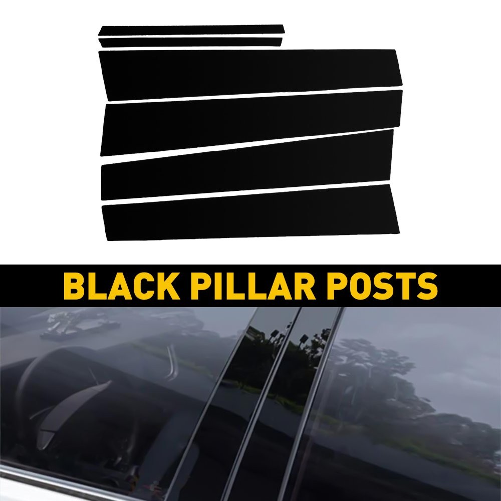 6/12Pcs Fit for Toyota Corolla 2009-2013 Set Black Pillar Posts Door Trim Cover