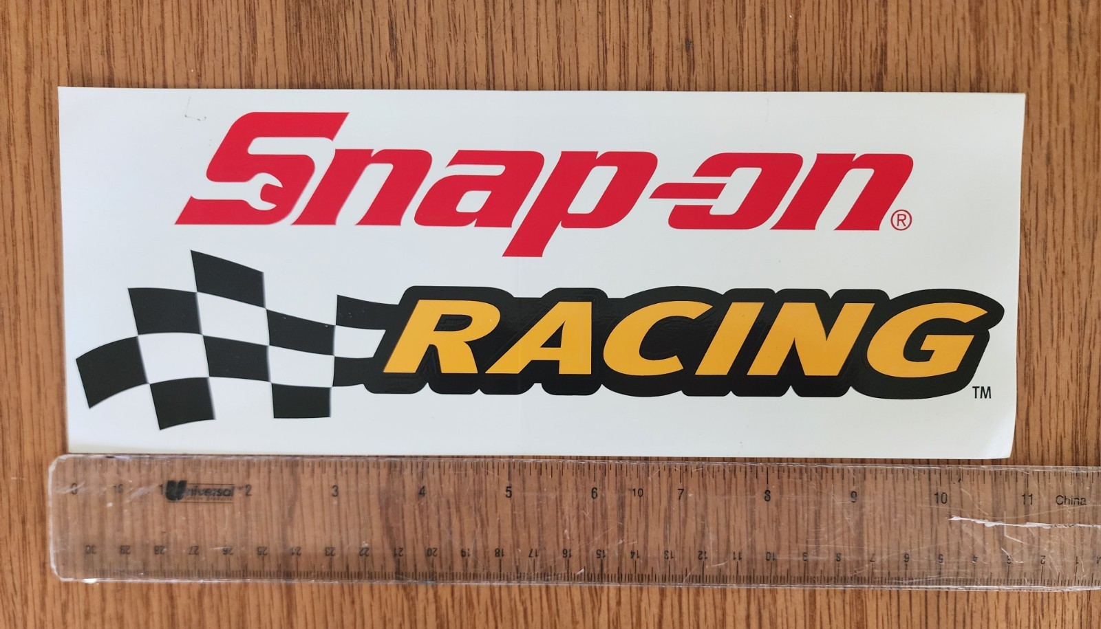 Snap-on Tools Racing White Sticker Decal