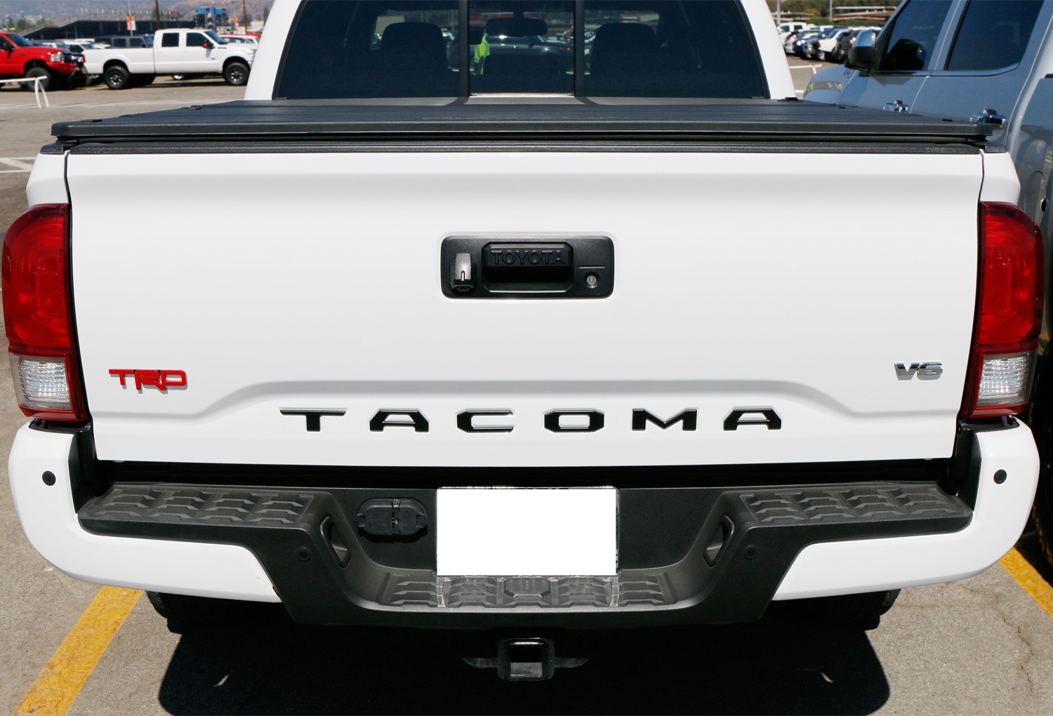 Matte Black Finish 3D Raised Tailgate Letter Pieces For 2016-23 Toyota Tacoma