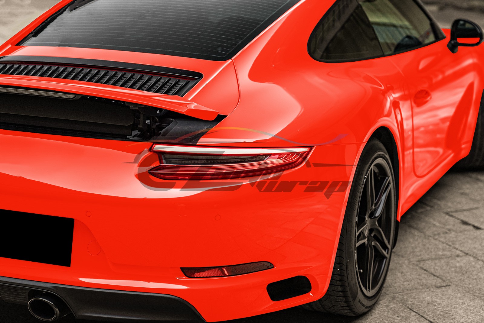 2FTx5FT PPF Racing Red Gloss Color Vinyl Paint Protection Film Scratch Car Wrap