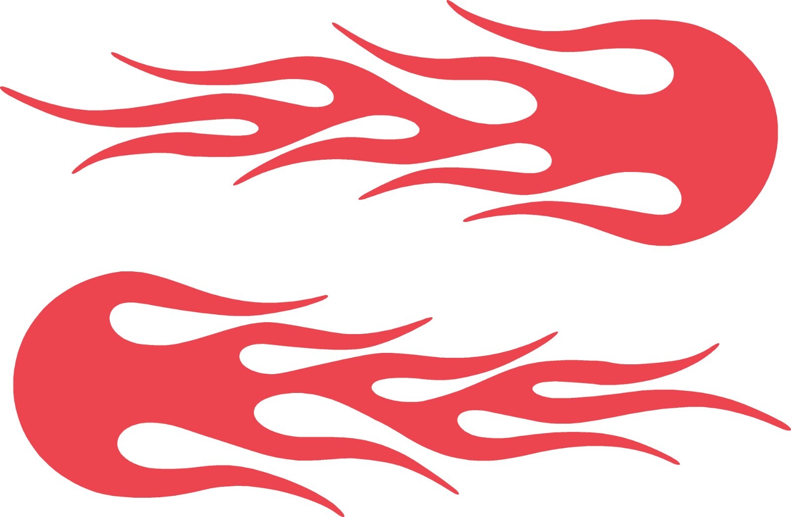 Vinyl Flames Decals Car Truck RV Golf Cart Stickers Graphics # 10 + Colors