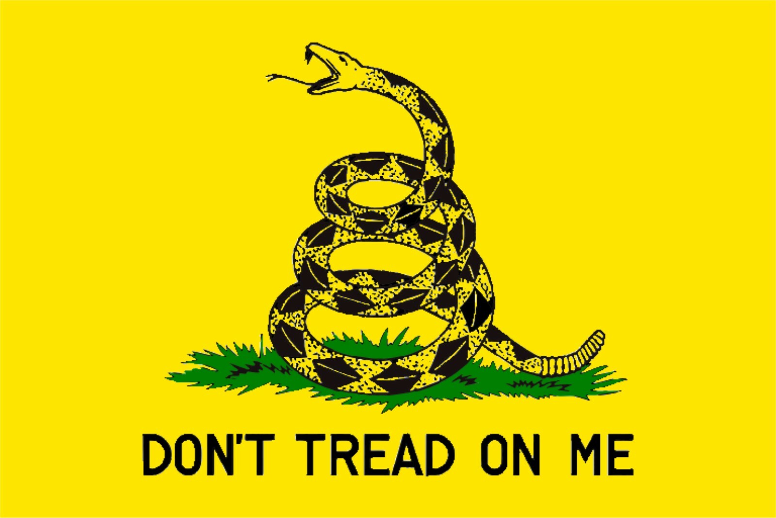 Gadsden Flag Sticker, Don’t Tread on Me, 5 Sizes, Outdoor, Gloss Vinyl Decal