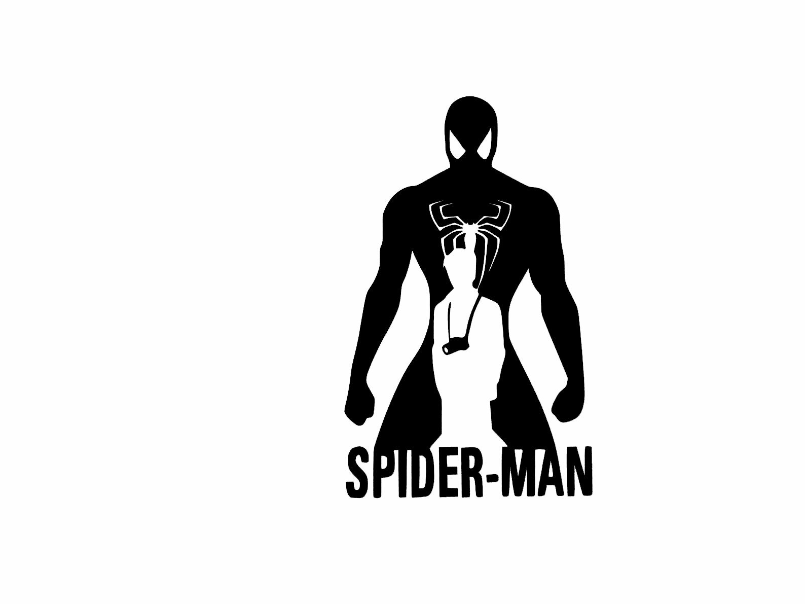 Spiderman Silhouette – Marvel Custom Vinyl Die Cut Decal