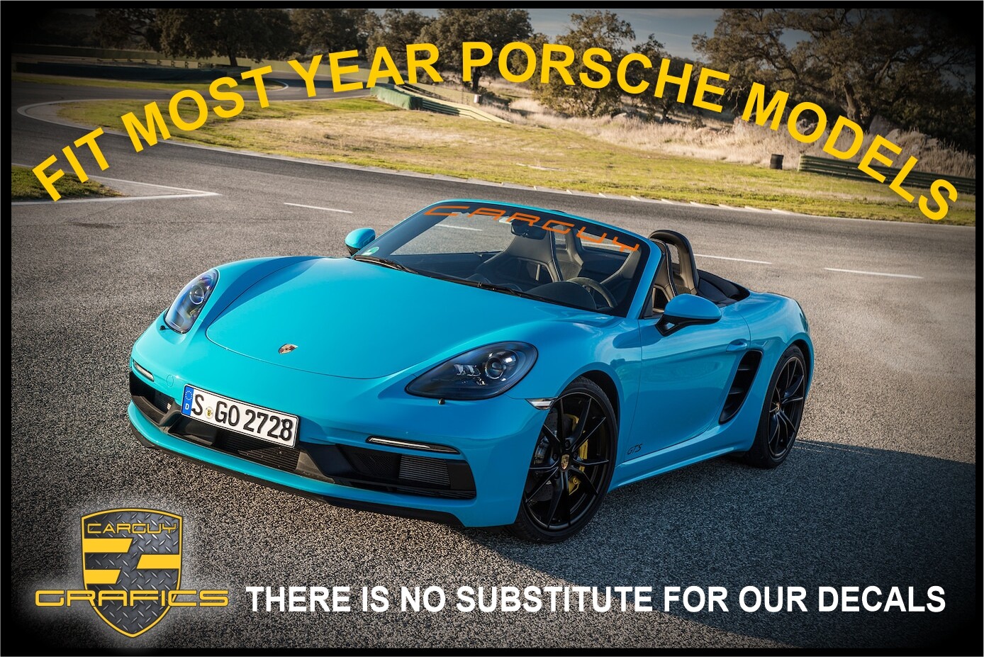 Windshield Custom Decals for all Porsche Models