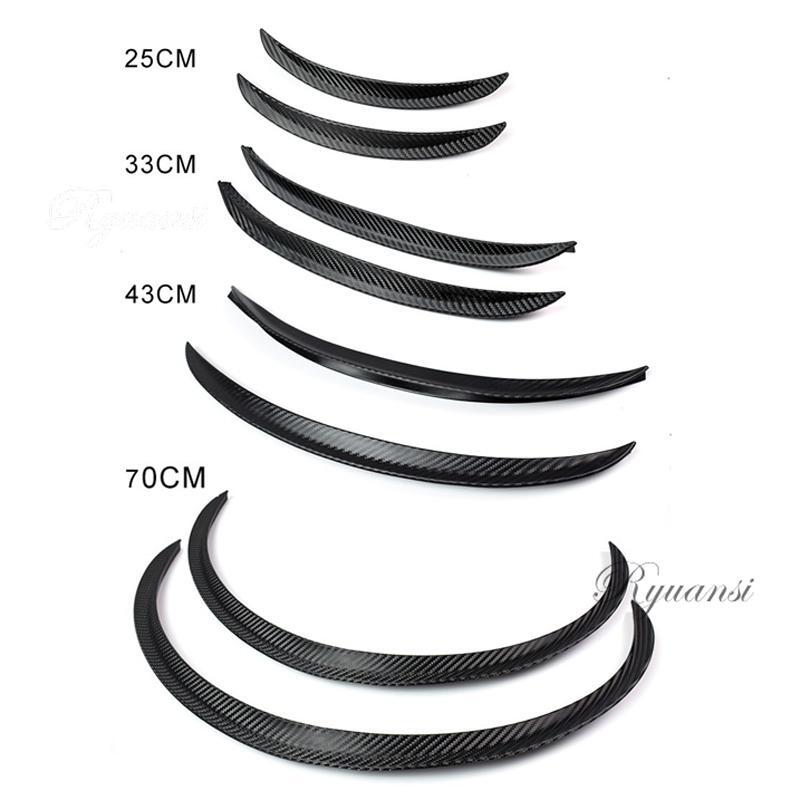 2x Car Fender Flares Wheel Eyebrow Arch Extension Protector Moulding Trim Strip