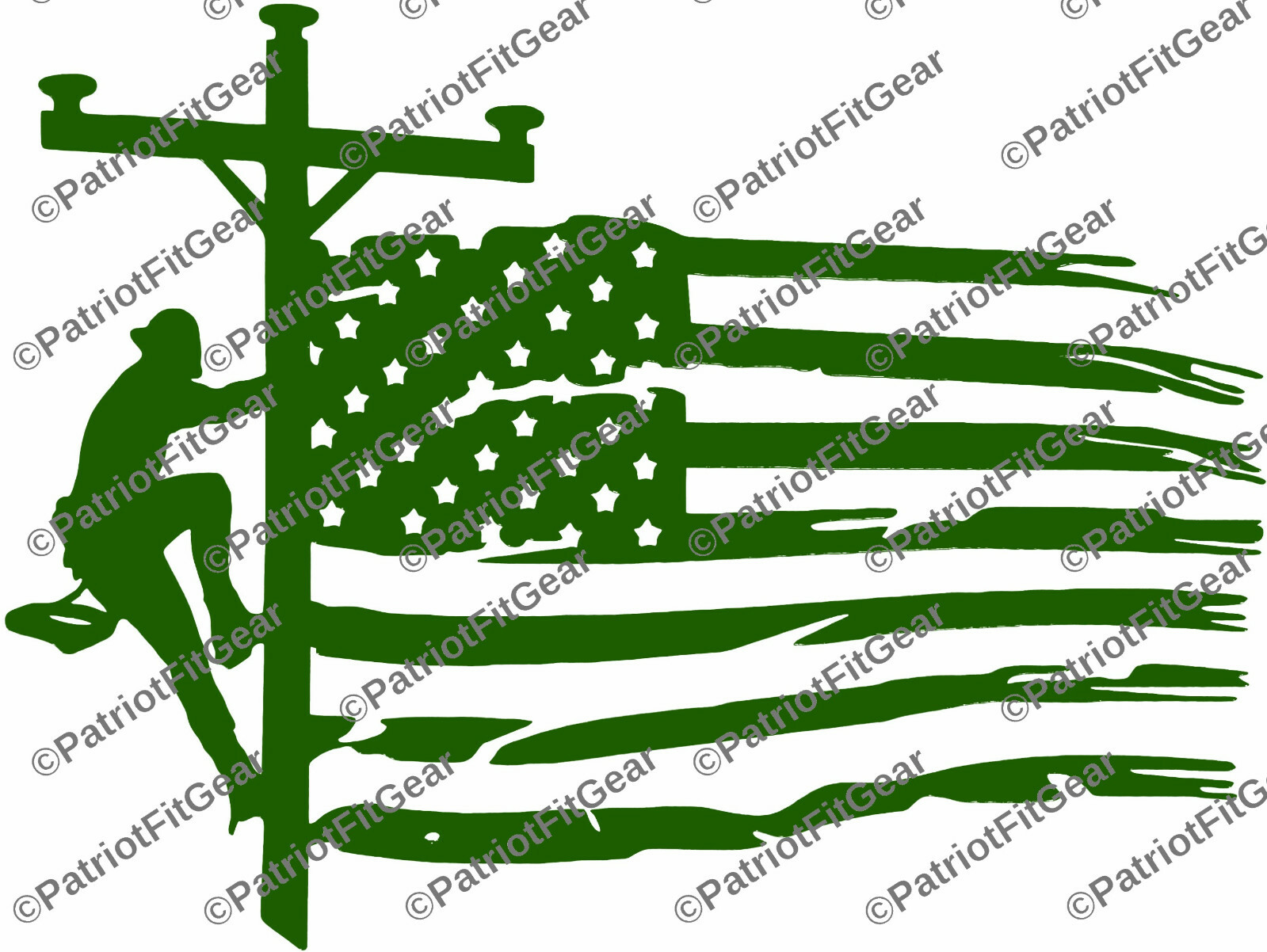 Lineman life,Line Work,Lineman,Got Power Thank A Lineman,Flag,vinyl decal