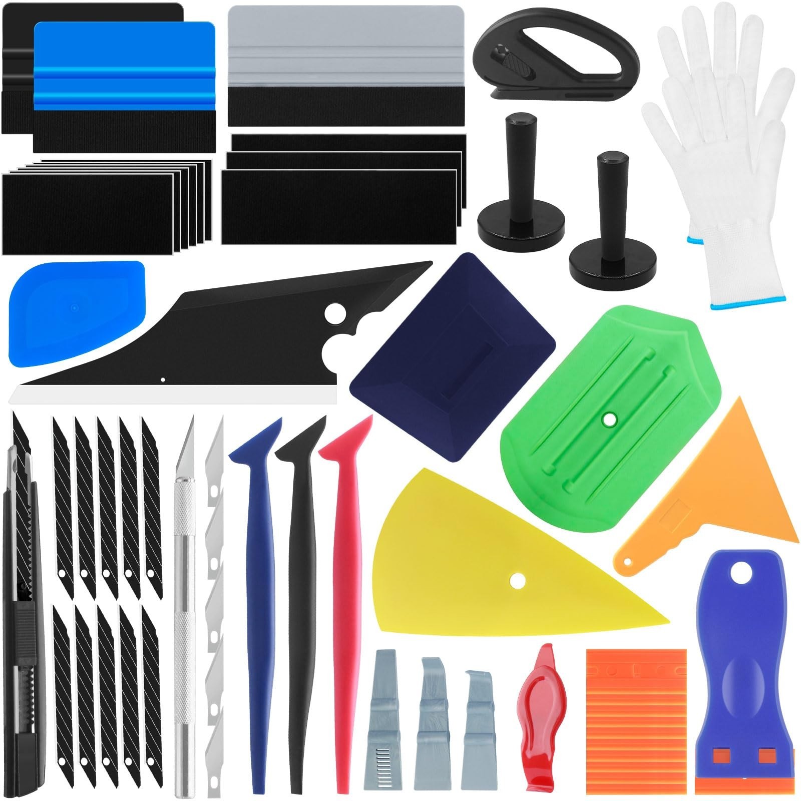 Vinyl Car Wrap Film Tool Kit Window Tint Application Squeegee Installation