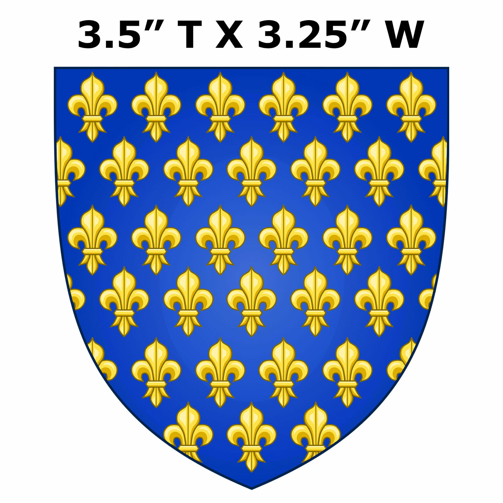 Arms of France Medieval Coat of Arms Car Truck Window Bumper Sticker Decal
