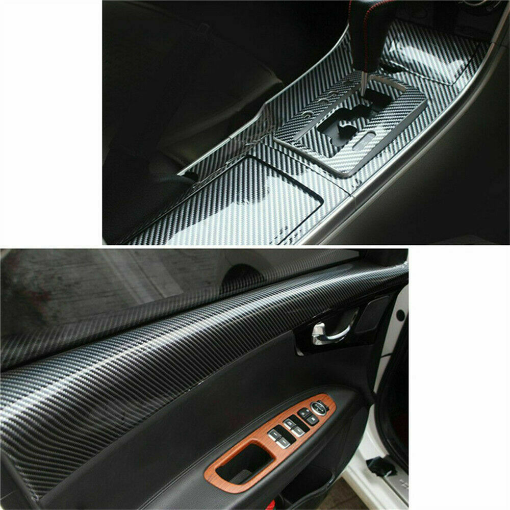 5D Waterproof Carbon Fiber Vinyl Car Wrap Sheet Roll Film Sticker Decal Paper US