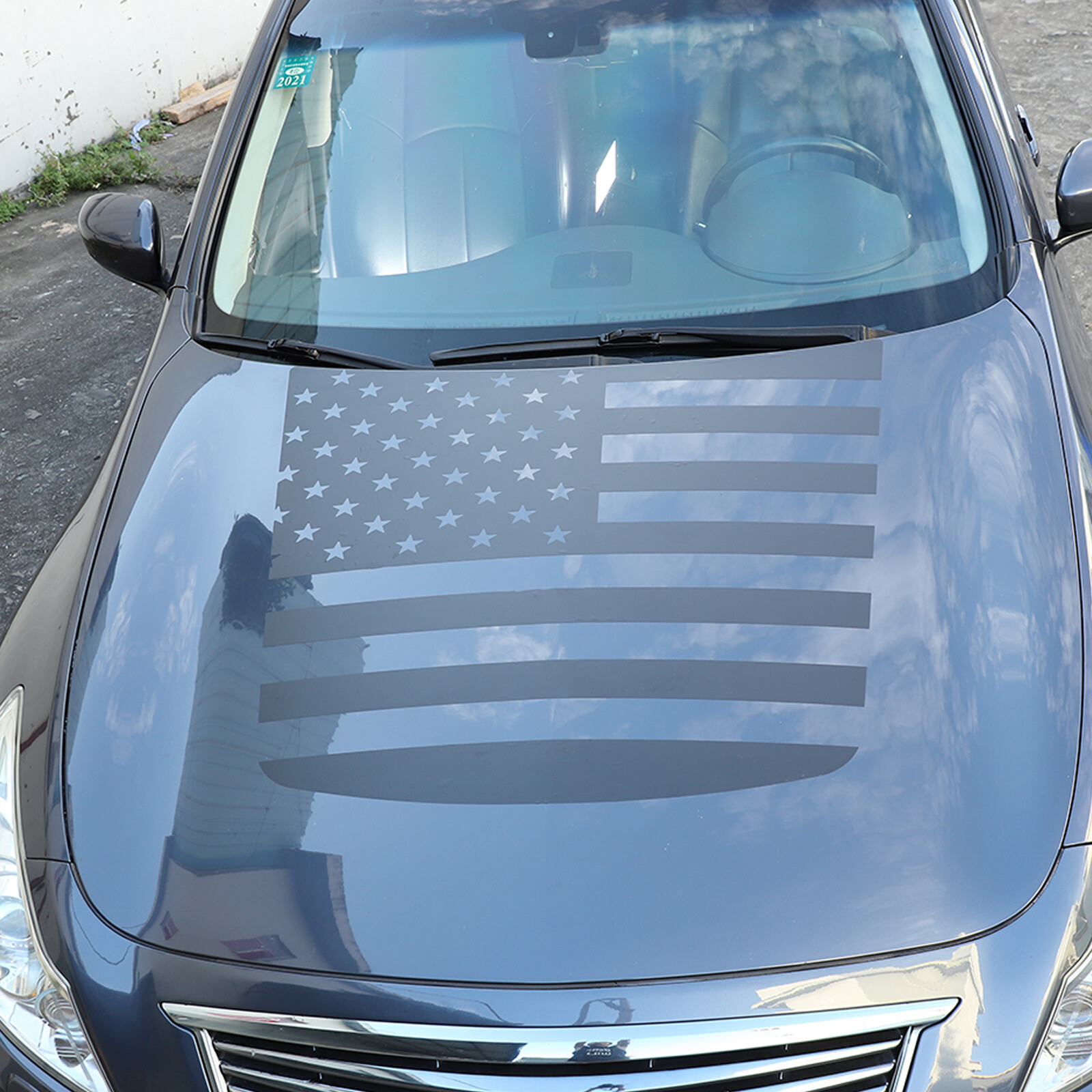 Hood Blackout Vinyl Decal Racing Stripes US Flag For Infiniti G Series 2007-13